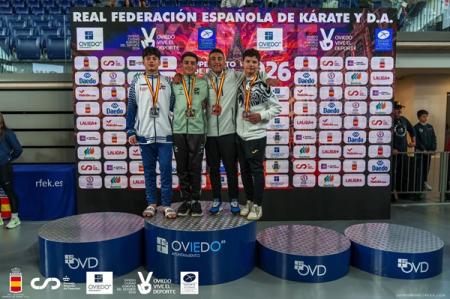 imagen de C.D. Shotokan Villoslada, club andaluz más laureado: 4 medallas y oro de Miguel Ángel Cobo