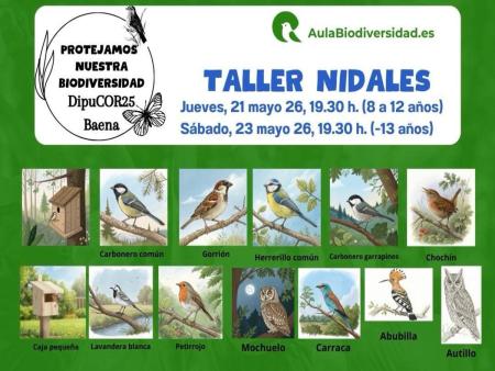imagen de Baena celebra Semana de la Biodiversidad (21-25 mayo): talleres gratuitos, inscripción obligatoria