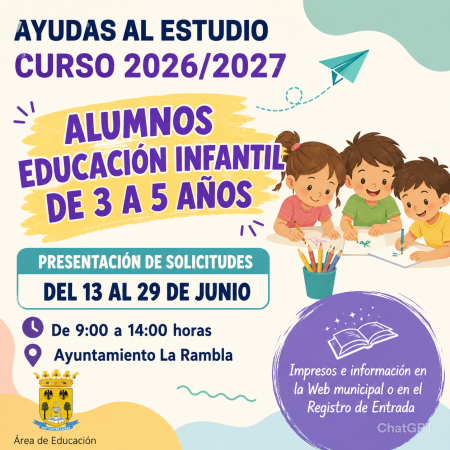 imagen de ayudas al estudio curso 2026/2027