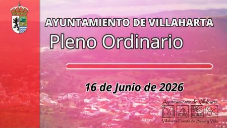 imagen de Pleno 16-06-2026 19:30: empleo agrario, pavimentación en C/ Pozo y candidatura 'pueblo saludable'