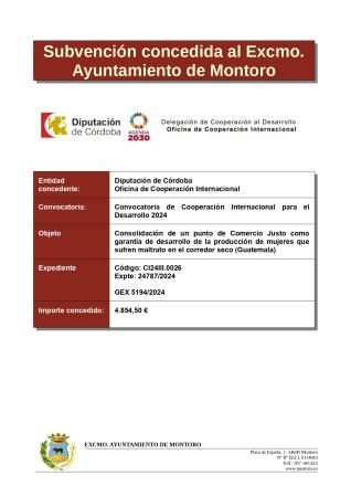 imagen de publicidad subvención de cooperación internacional para el desarrollo