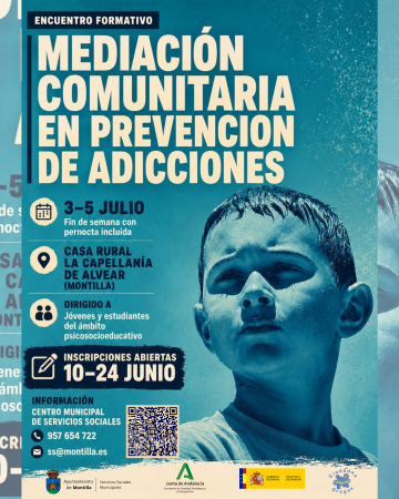 imagen de Montilla abre curso (3-5 julio) de mediación comunitaria y prevención de adicciones (16 plazas)