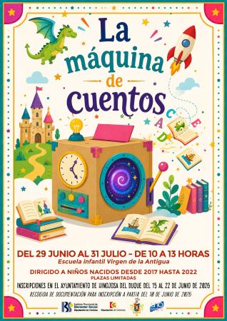 imagen de El Ayuntamiento retoma 'La máquina de cuentos' para niños (29/6-31/7/2026) 10:00-13:00