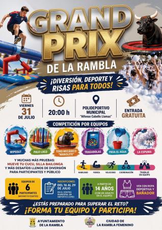 imagen de La Rambla estrena el 31 de julio competición por equipos con hinchables y agua