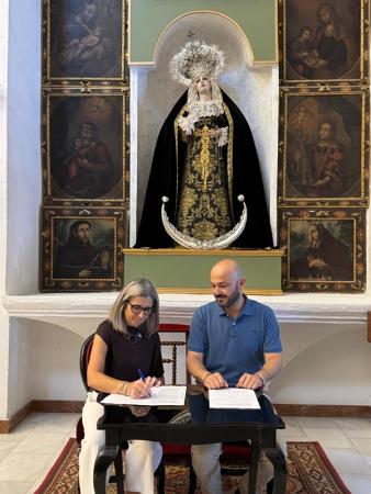 imagen de Hermandad encarga a Bordados Santa Clara un nuevo pendón; estreno previsto en Semana Santa 2027