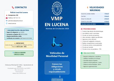 imagen de Lucena recuerda normas para patinetes: casco obligatorio, edad mínima 15 y tope 25 km/h