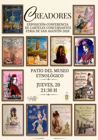 imagen de Creadores: exposición de carteles de la Feria de San Agustín 2026 en Hinojosa