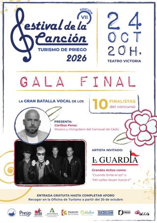 imagen de VII Festival de la Canción Turismo de Priego, gala final el próximo 24 de octubre