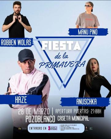 imagen de Manu Pino y Robben Wolas se unen Anuschka, y Haze para completar el cartel de la Fiesta de la Primavera