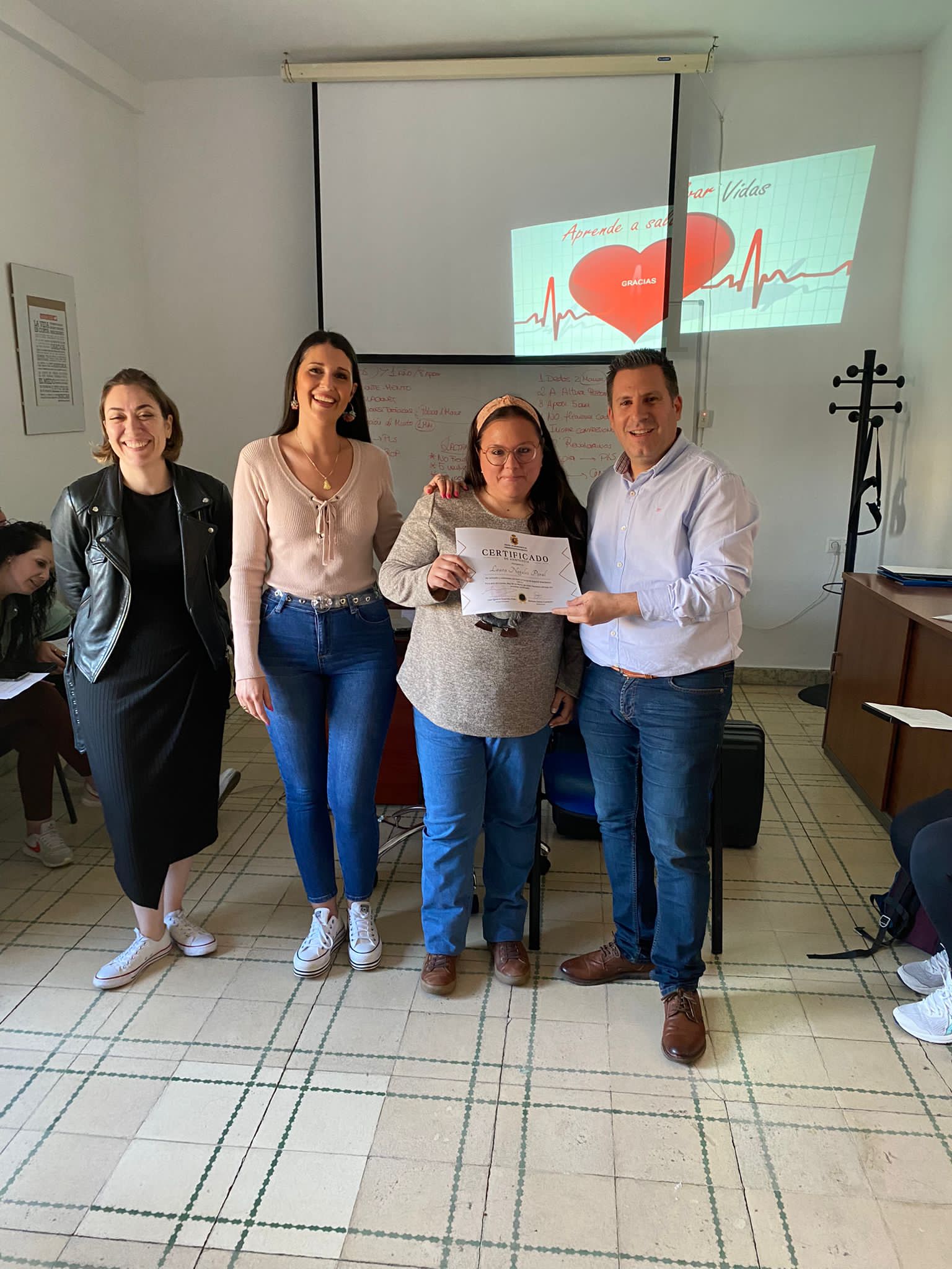 Clausura del “Curso de soporte vital básico y desfibrilación”