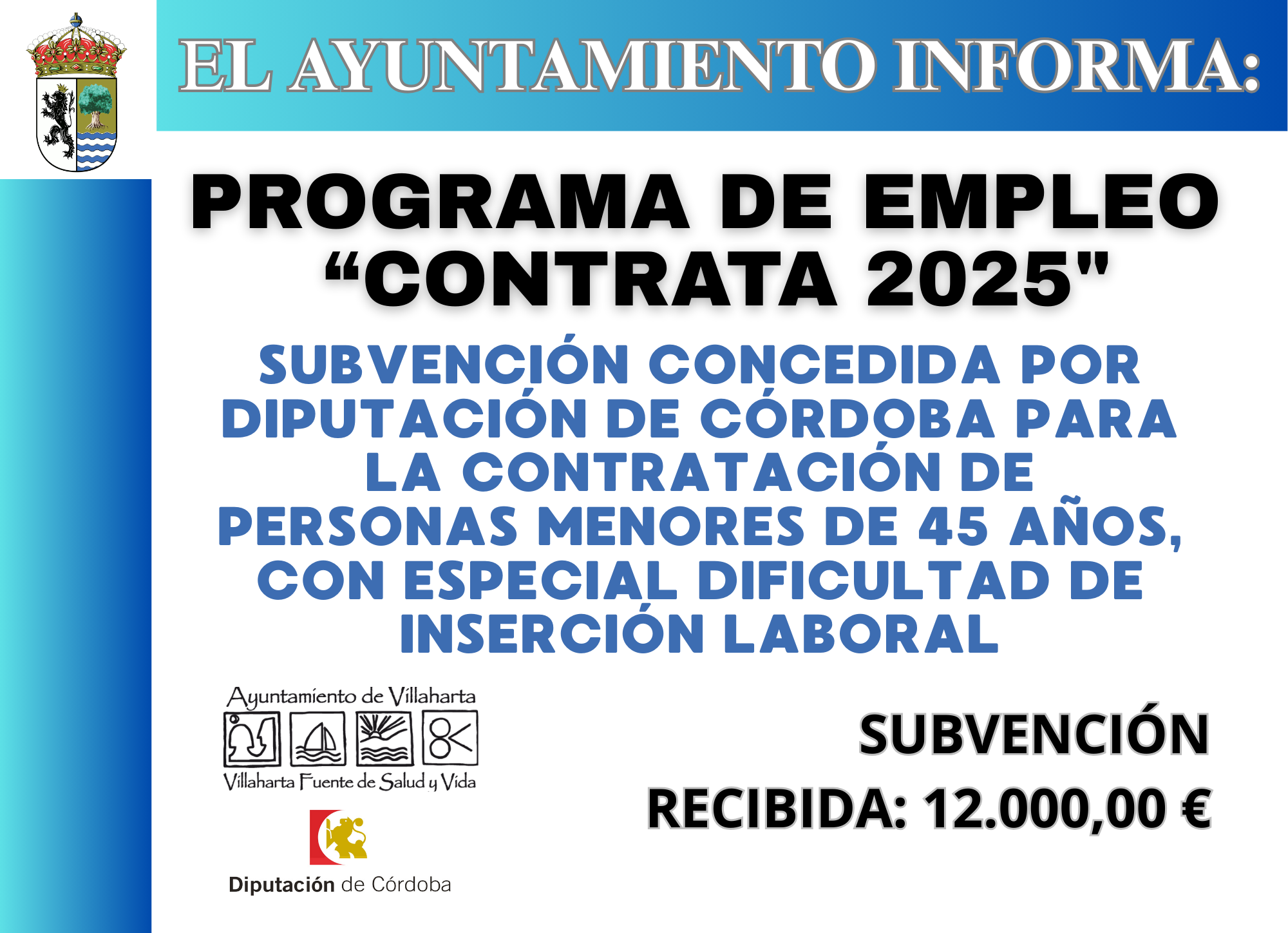 SUBVENCIÓN RECIBIDA. CONTRATA 2025