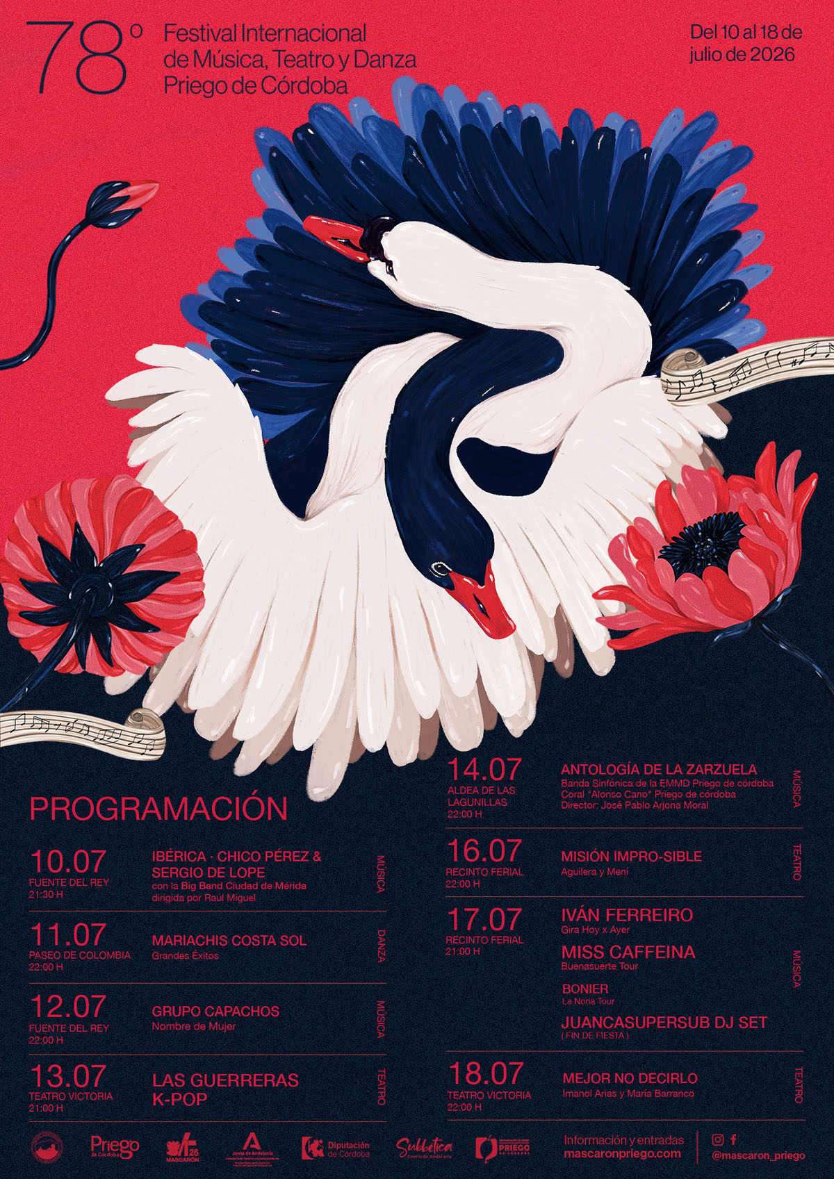 Mascarón 2026, 78º FESTIVAL INTERNACIONAL DE MÚSICA, TEATRO Y DANZA