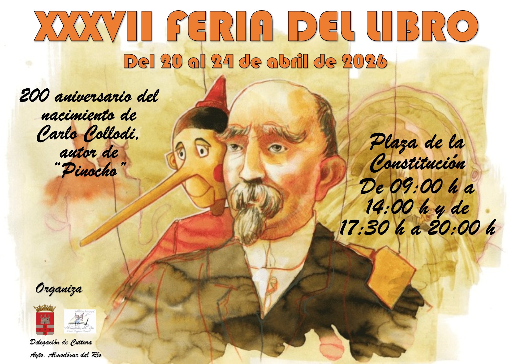 Feria literaria abre el 20 de abril: Pinocho para escolares, talleres y 25% en libros