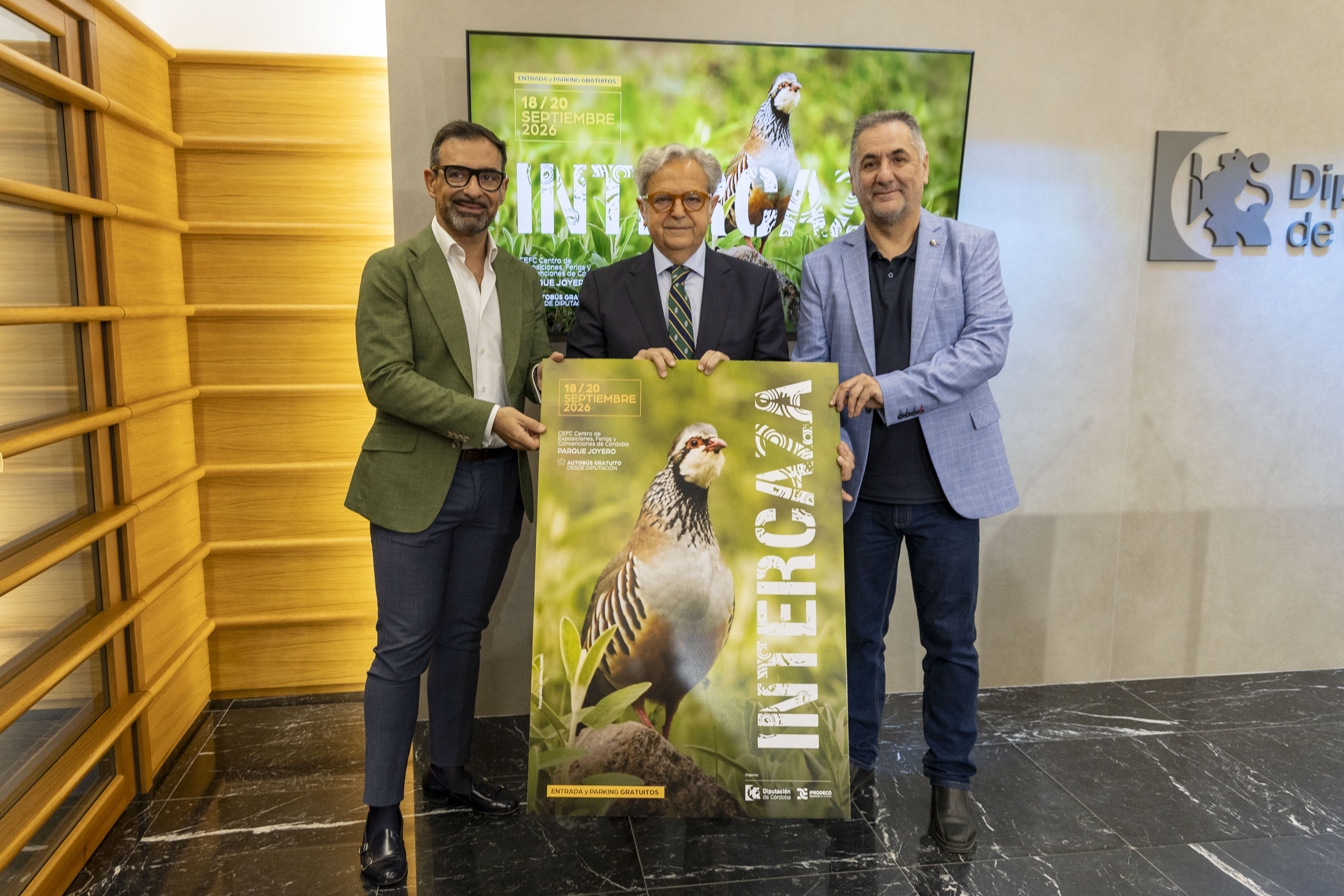 Intercaza 2026 (18-20 sept.) en Córdoba: cartel de Alfonso Roldán destaca la caza menor