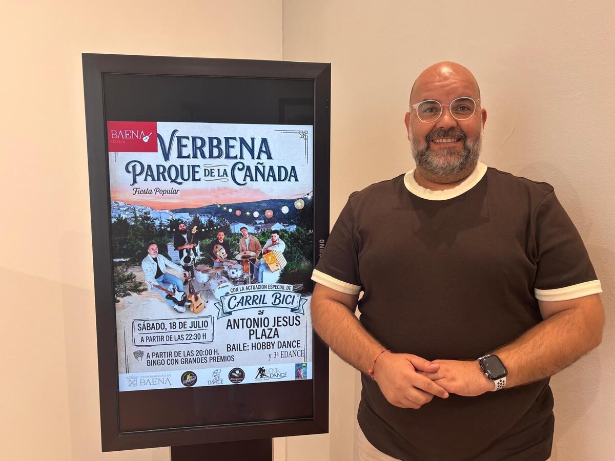 Baena celebra verbena en Parque de la Cañada el 18 de julio con bingo, actuaciones y barra popular