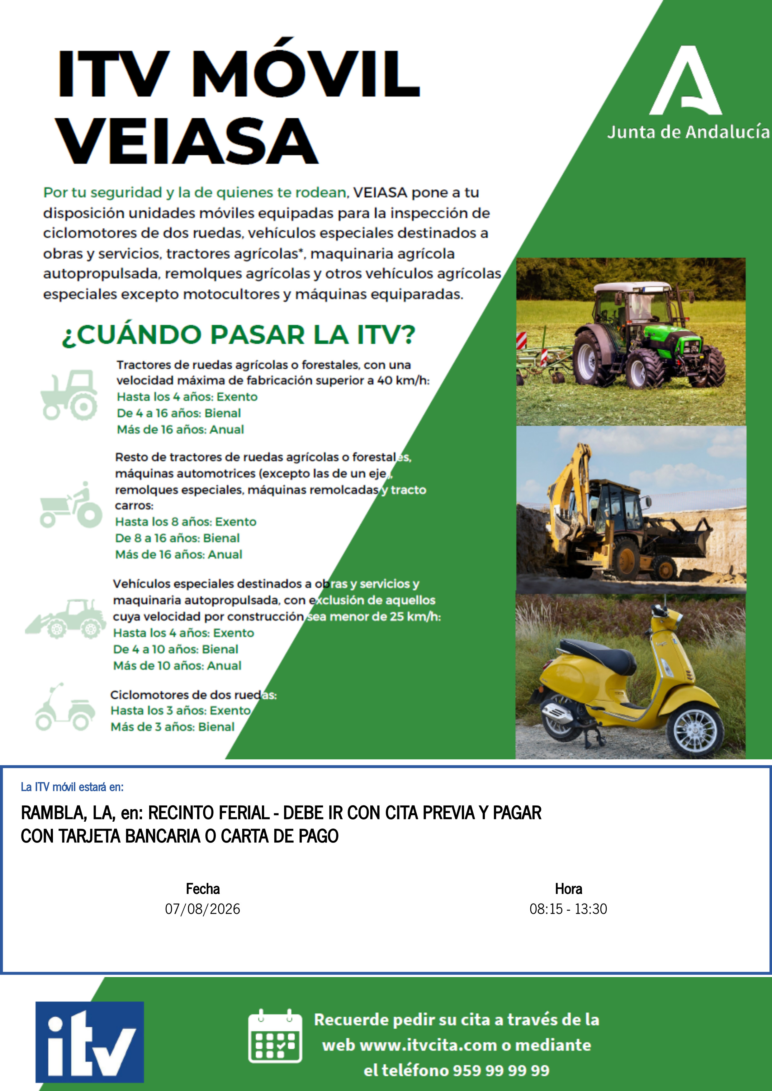 Visita ITV móvil en La Rambla