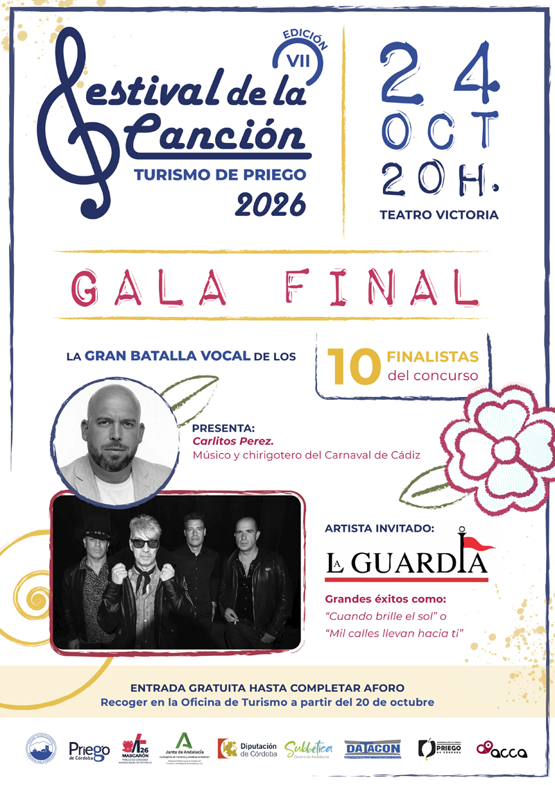 VII Festival de la Canción Turismo de Priego, gala final el próximo 24 de octubre
